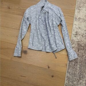 Lululemon Athletica Light Gray Zip-Up Jacket